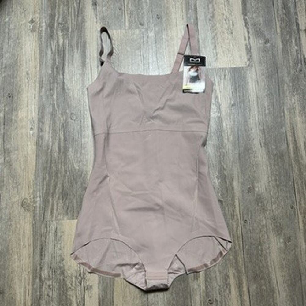 Maidenform Sculpt Extra Firm Shaping Bodysuit 2XL Taupe Cool Wicking SES108 NWT